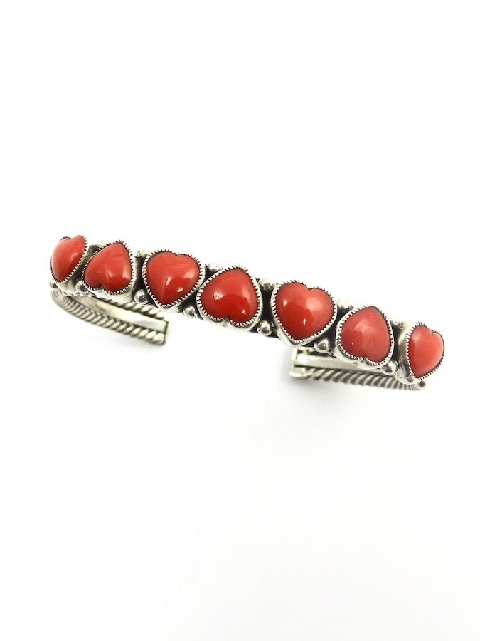Red Coral Drum Shape Beads Bracelet - Rudra Centre
