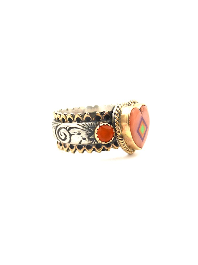 Carnelian Heart Ring