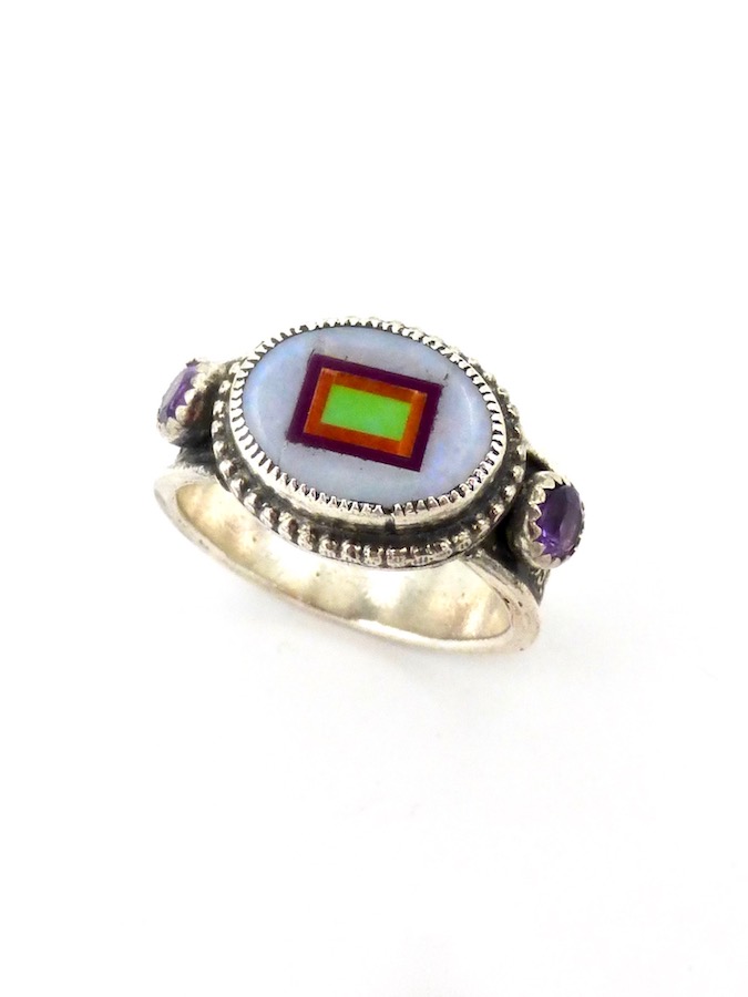 Opal Sabre Wing Oval Ring (AASR-00397)